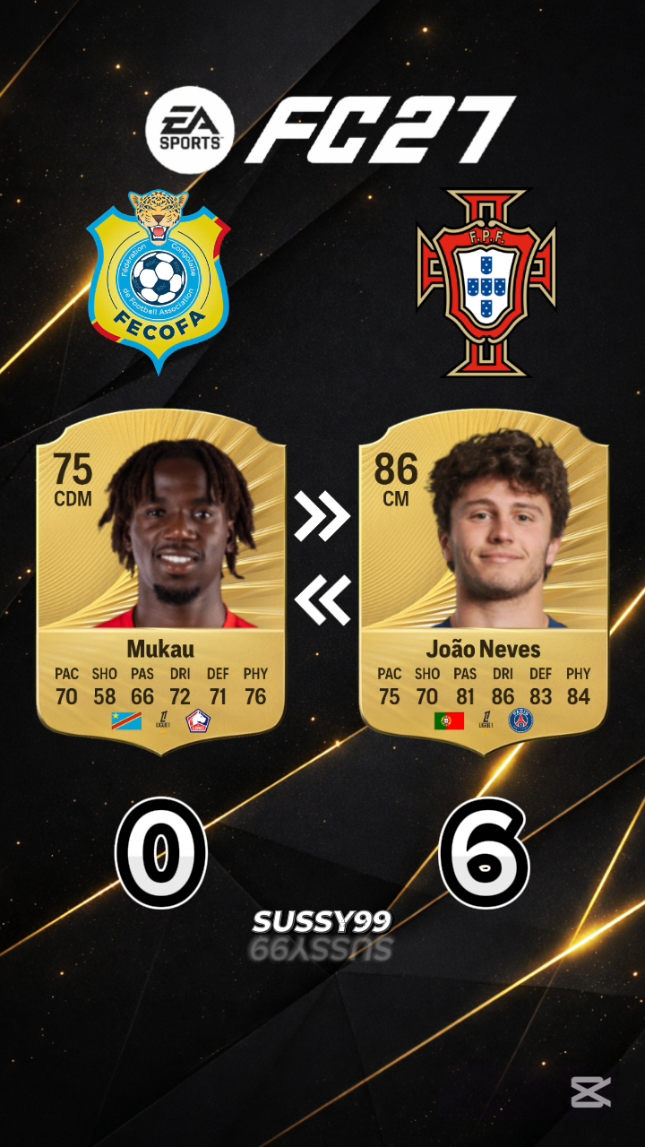 Sussy99 Short — Portugal vs Congo in FC27